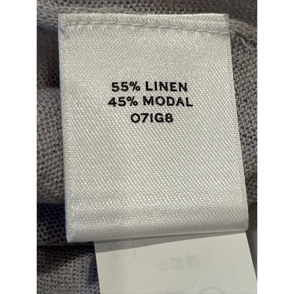 LL Bean Signature Womens Small Linen Modal Crew Lightweight Sweater Blouse Top - Picture 9 of 9